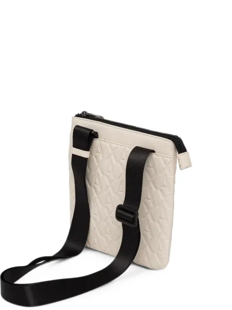 Armani Exchange logo-embossed messenger bag