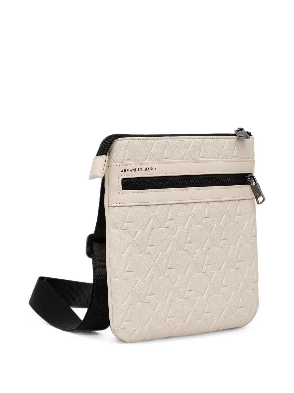 Armani Exchange Messengertas met logo-reliëf Wit