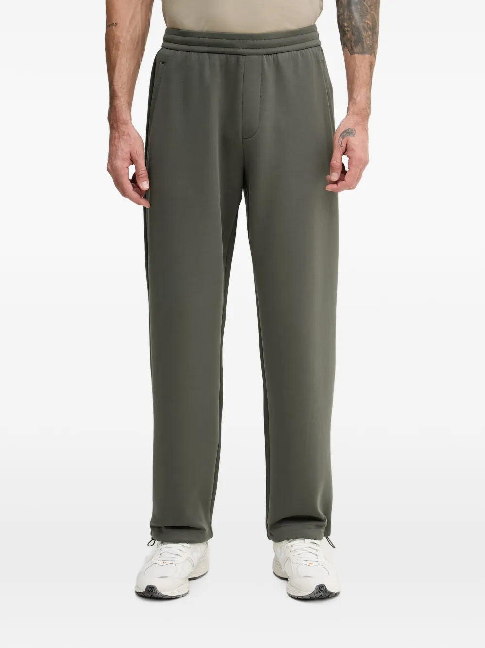 Armani Exchange drawstring-hem track pants - Verde