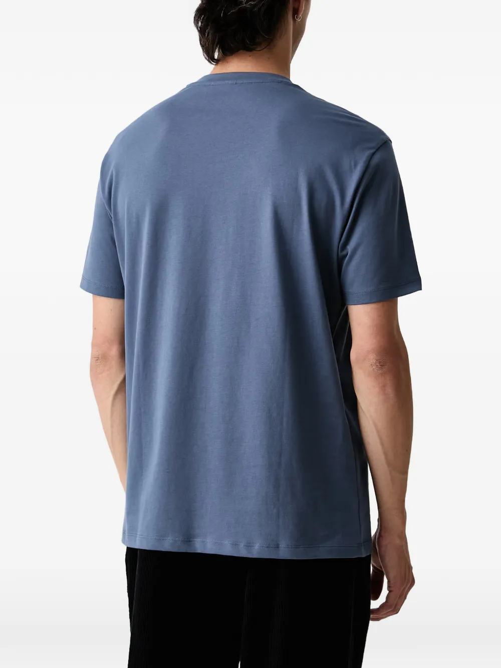 Armani Exchange T-shirt met logo-reliëf Blauw