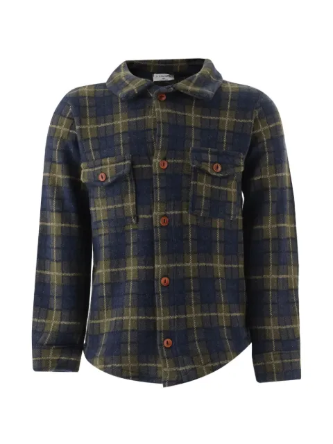 1+ In The Family check-pattern button-up shirt