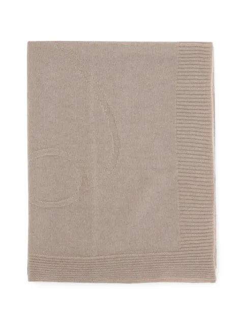 Tartine Et Chocolat logo-intarsia cashmere scarf