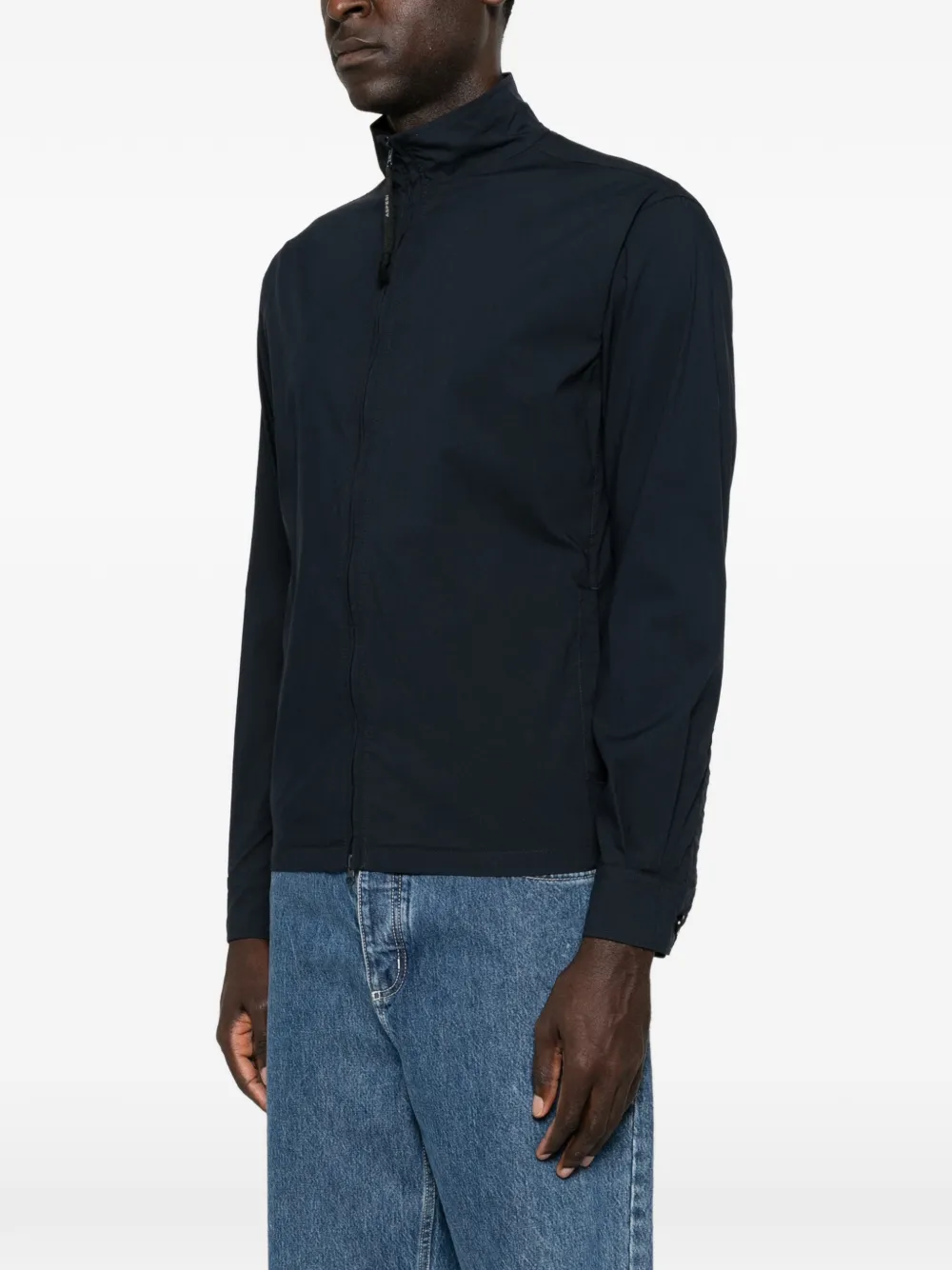 ASPESI Jack met hoge hals Blauw