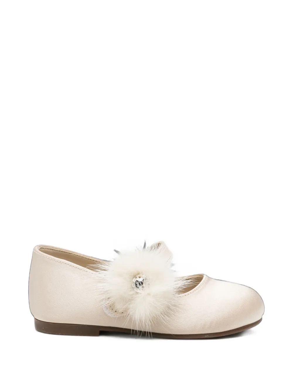 BabyWalker fur-trimmed ballet flats - Toni neutri