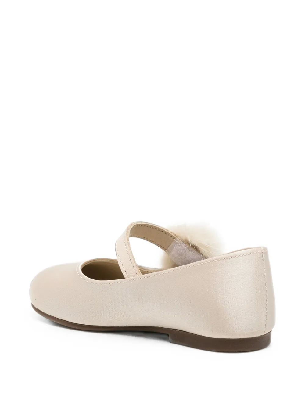 BabyWalker Ballerina's met afwerking Beige