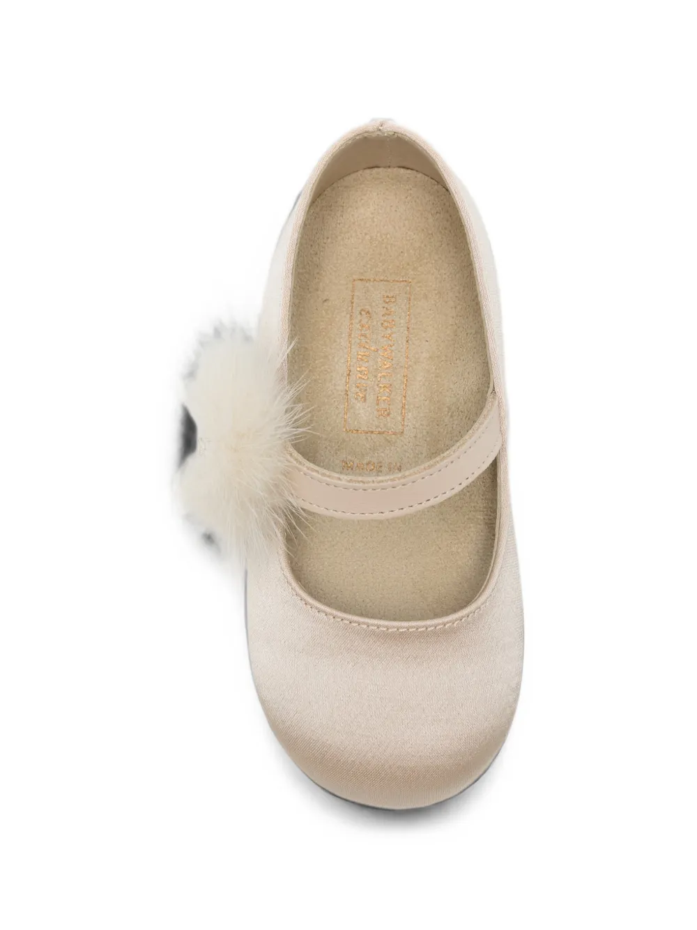 BabyWalker Ballerina's met afwerking Beige