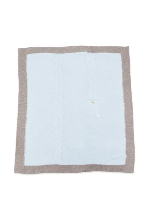 Colorichiari cable-knit pocket blanket