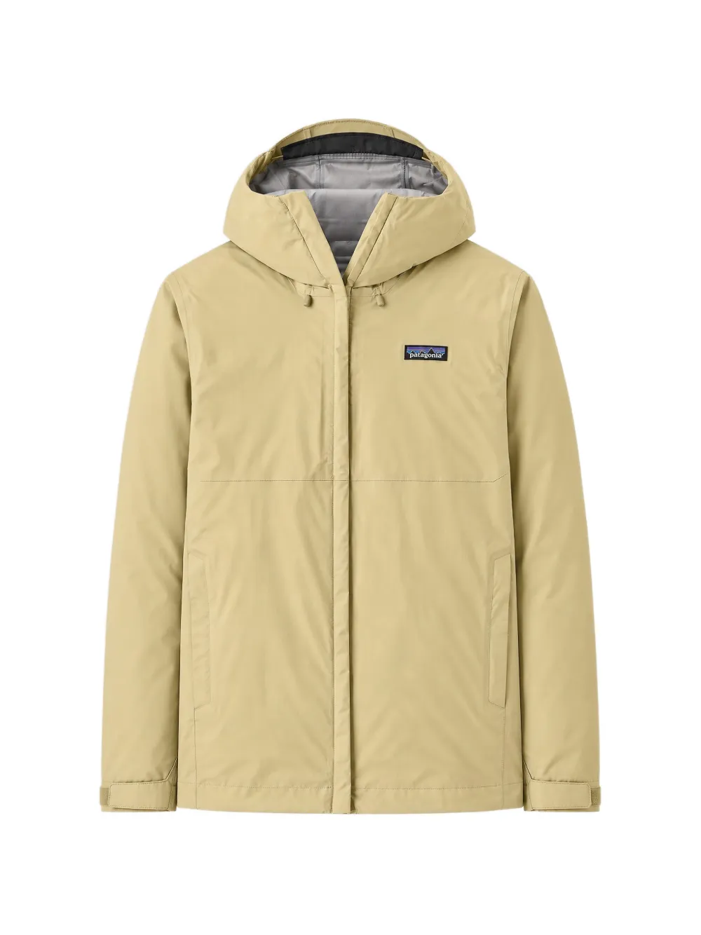 Patagonia Torrentshell 3L logo-patch hooded jacket Beige