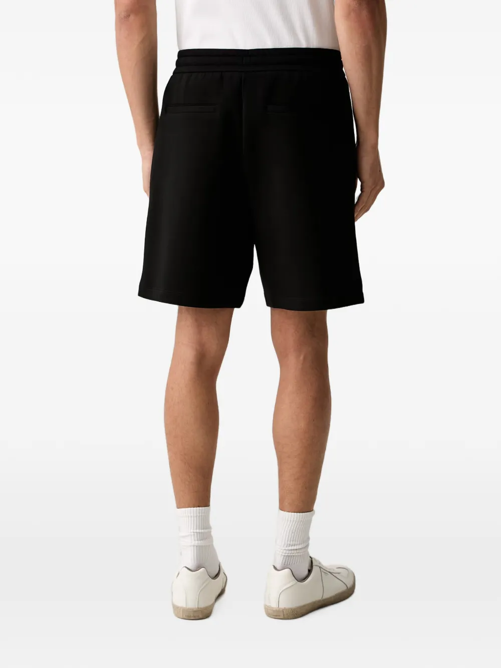 Armani Exchange Trainingsshorts met geborduurd logo Zwart