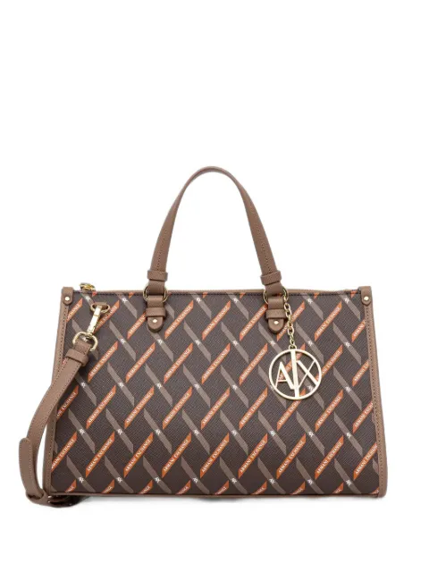 Armani Exchange bolso shopper con monograma