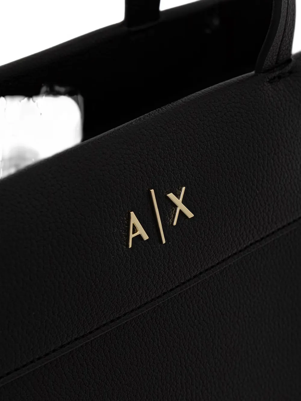 Armani Exchange logo-plaque tote bag Zwart
