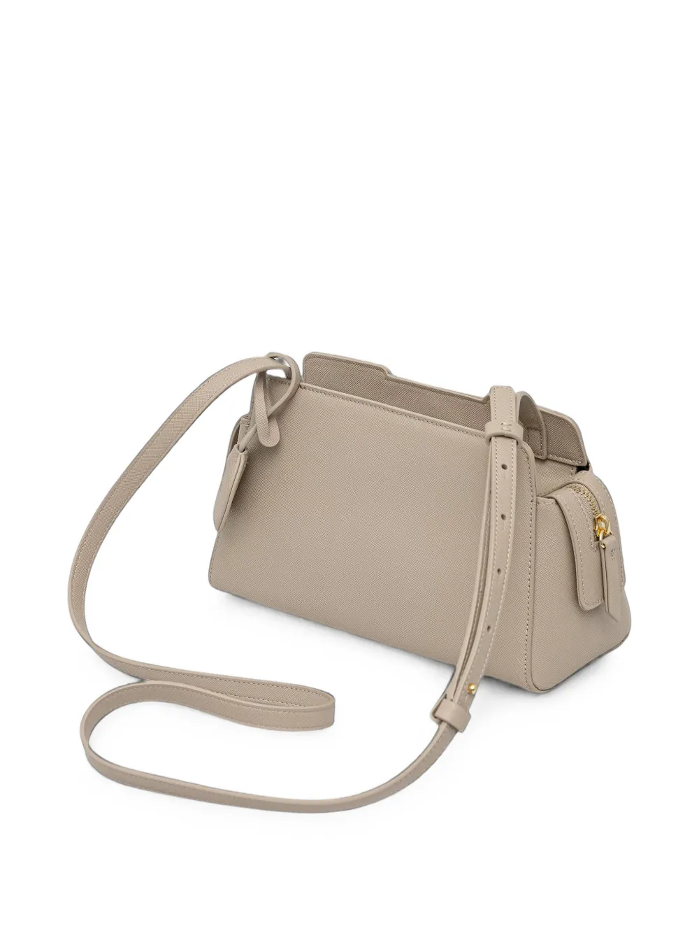 Armani Exchange Crossbodytas met logoplakkaat Beige
