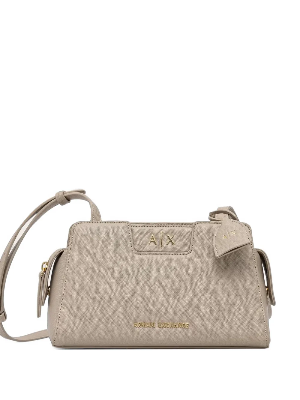 Armani Exchange logo-plaque cross body bag - Toni neutri
