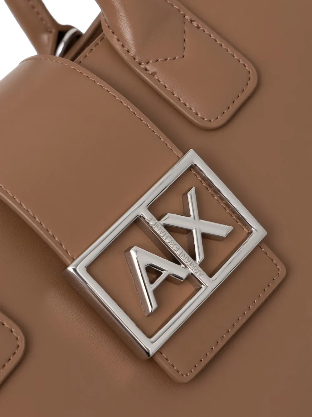 Armani Exchange Heuptas met logoplakkaat Beige