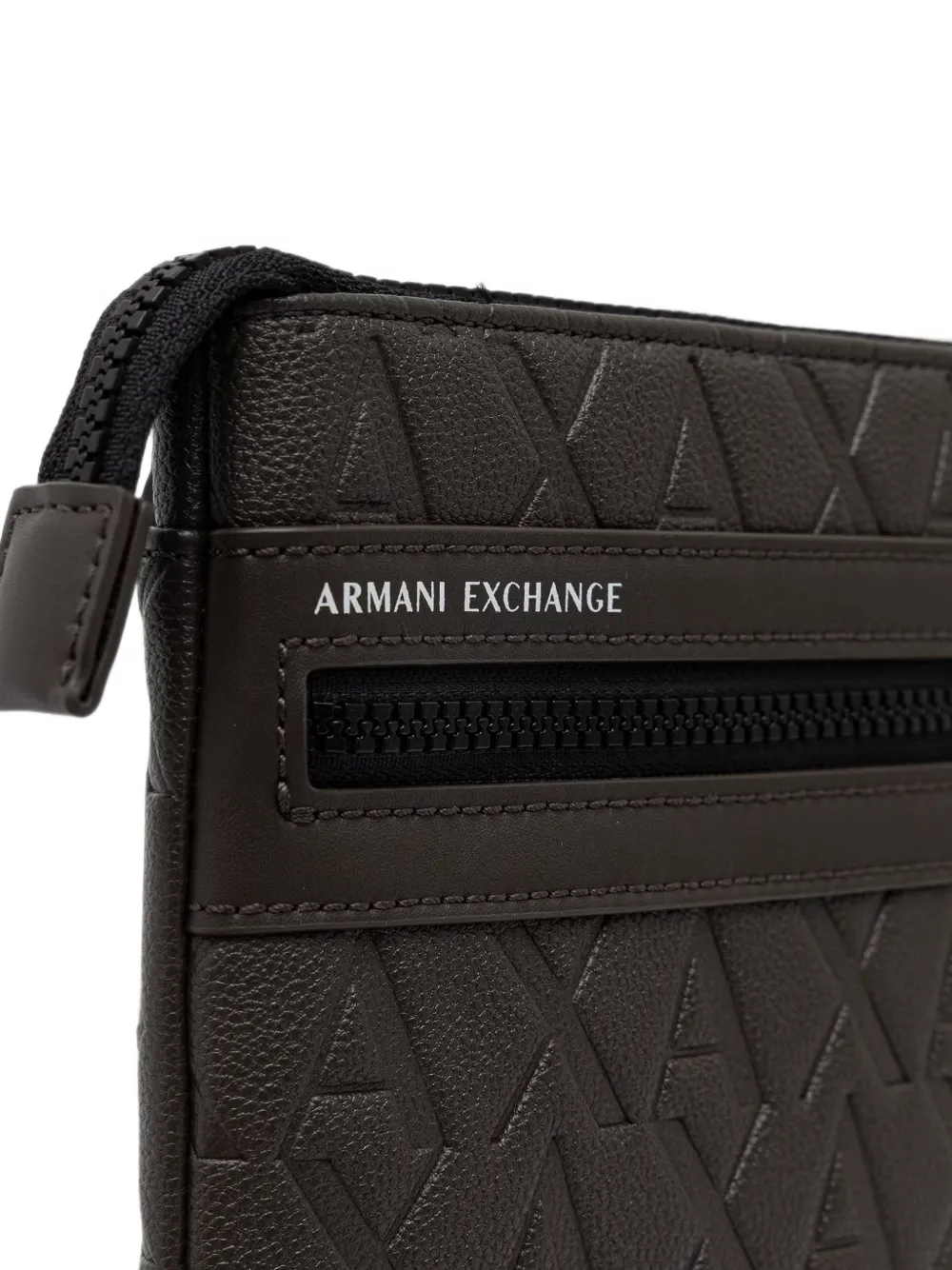 Armani Exchange Crossbodytas met logo-reliëf Bruin