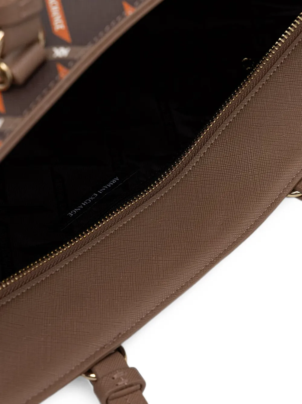 Armani Exchange Shopper met logoprint Bruin
