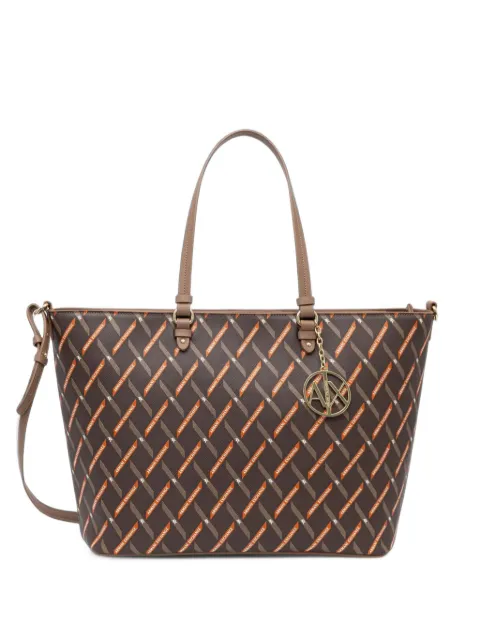 Armani Exchange logo-print monogram tote bag