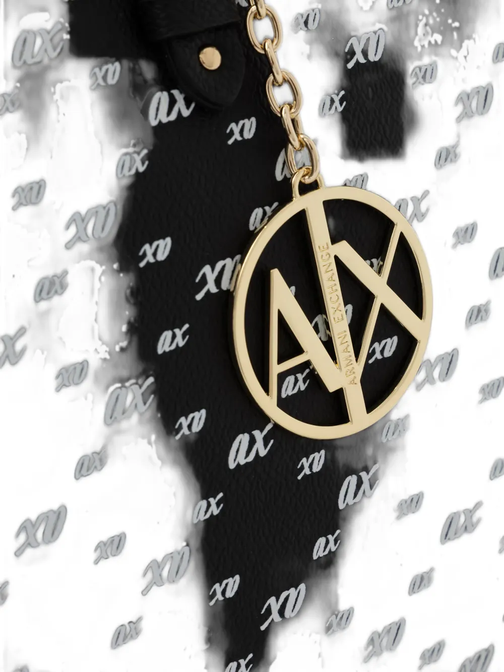 Armani Exchange Shopper met logoprint Zwart