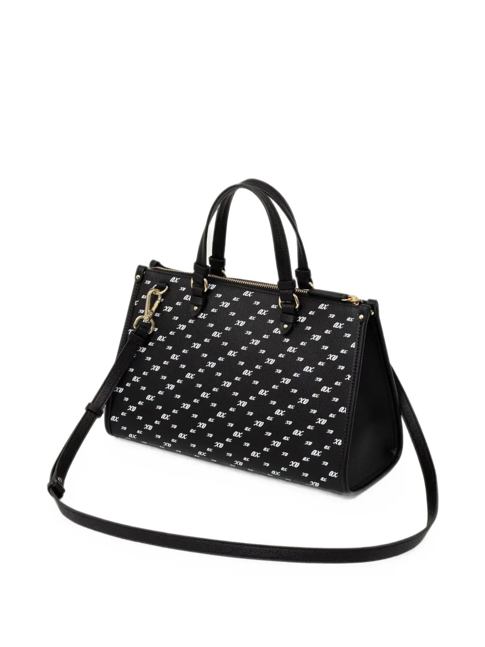 Armani Exchange Shopper met logoprint Zwart