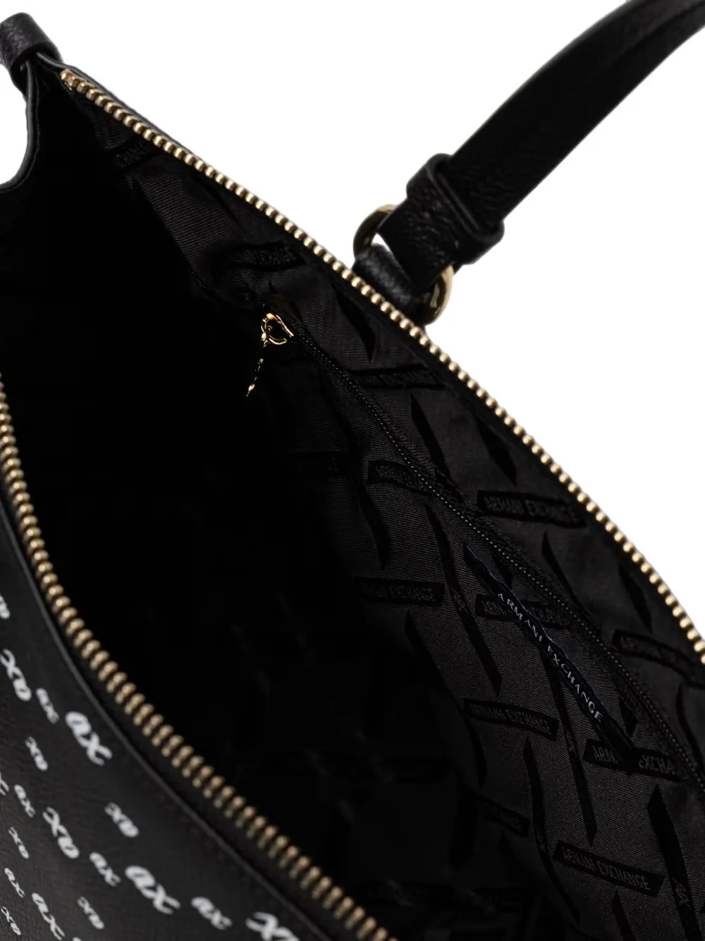 Armani Exchange Shopper met logoprint Zwart