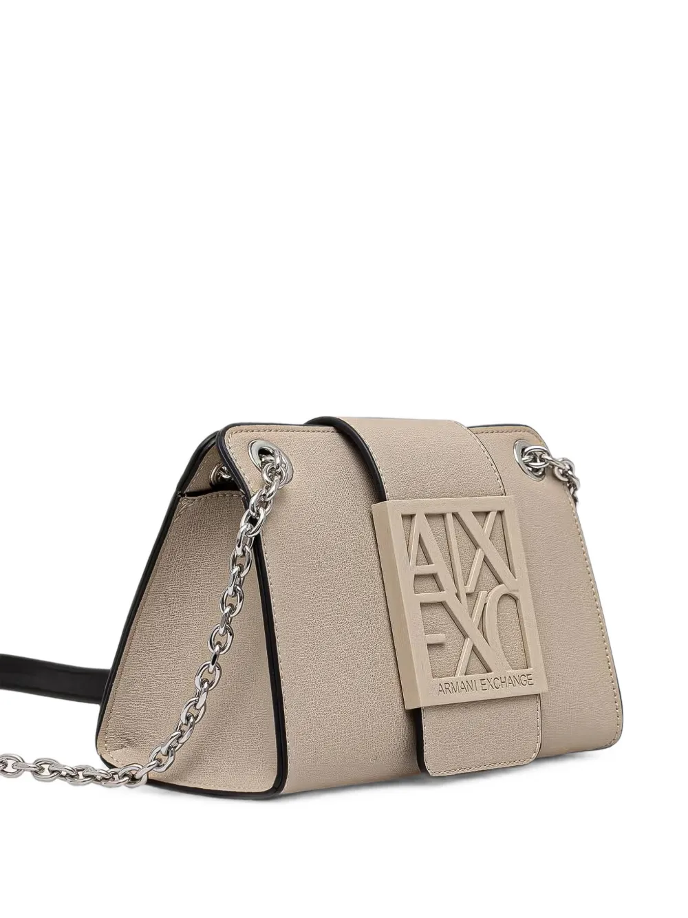 Armani Exchange logo-plaque chain-strap mini bag · OS
