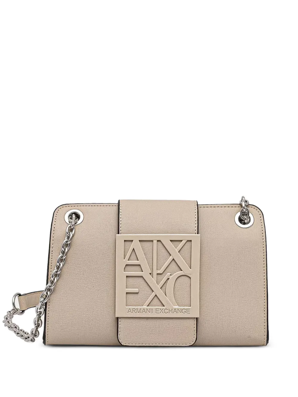 Armani Exchange logo-plaque chain-strap mini bag