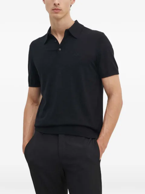 Armani Exchange logo-embroidered short-sleeve polo shirt