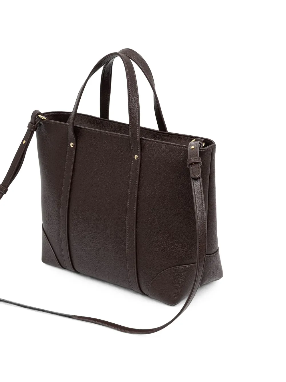 Armani Exchange Handtas met textuur en logo-plakkaat Bruin