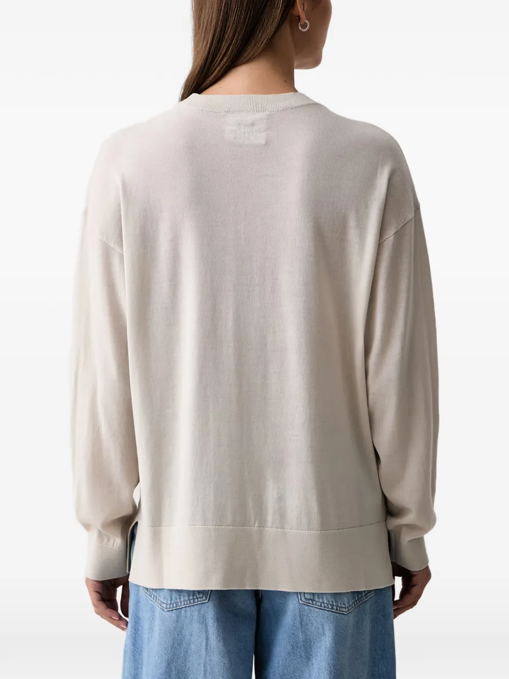 Armani Exchange Trui met logo Beige