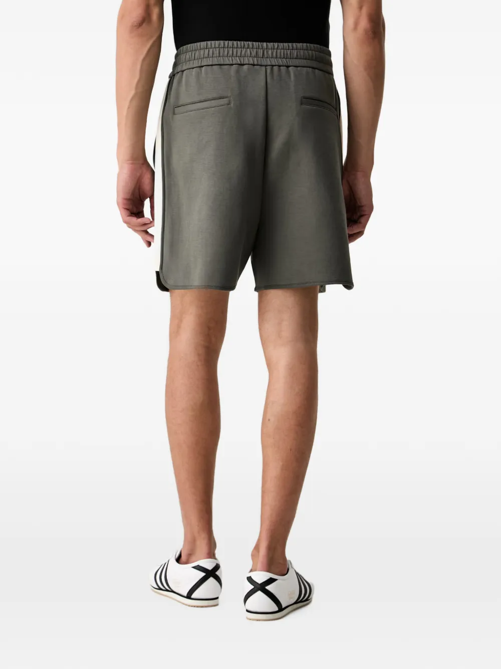 Armani Exchange Shorts met logopatch Grijs