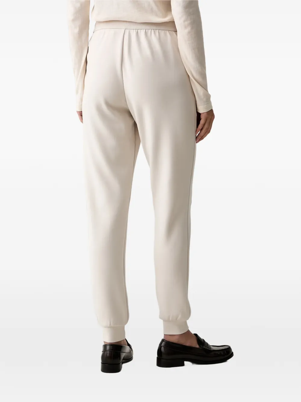 Armani Exchange Trainingsbroek met logo van stras Beige