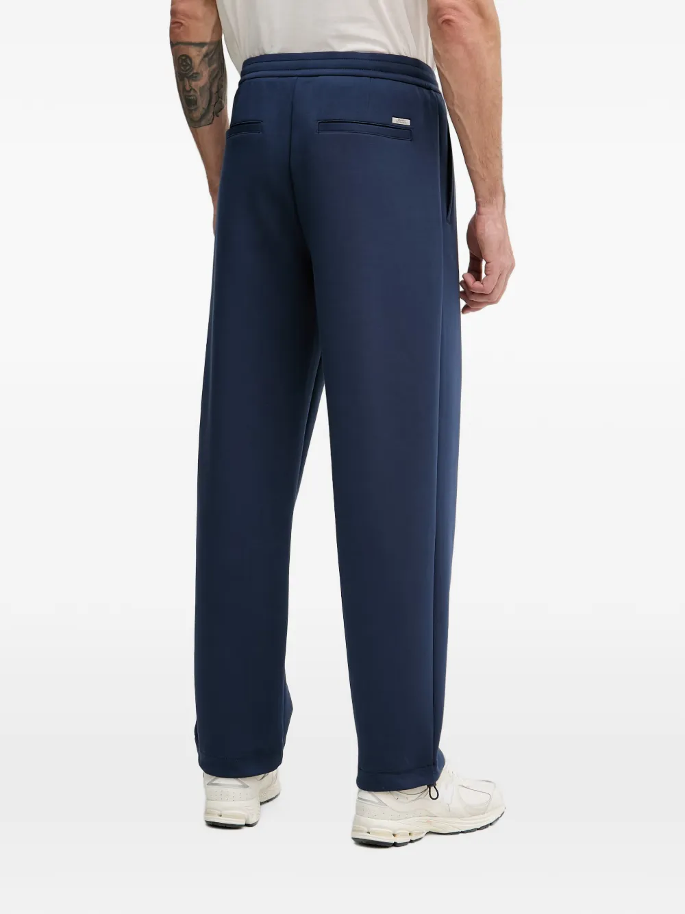 Armani Exchange Trainingsbroek met trekkoord in de zoom Blauw