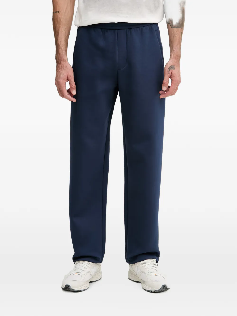 Armani Exchange drawstring-hem track pants - Blu