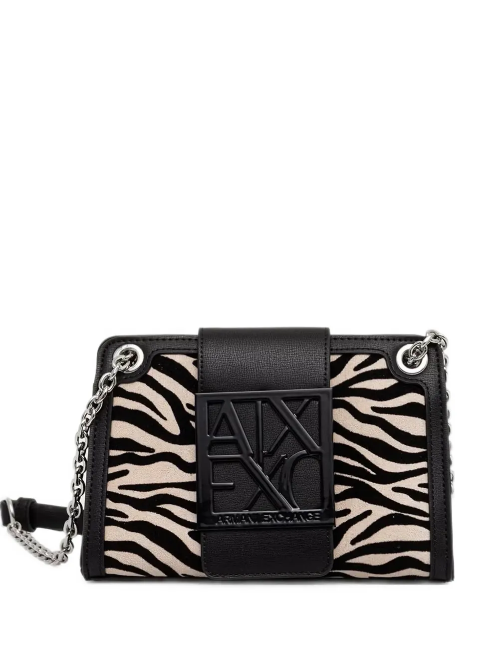 Armani Exchange zebra-print mini bag - Nero