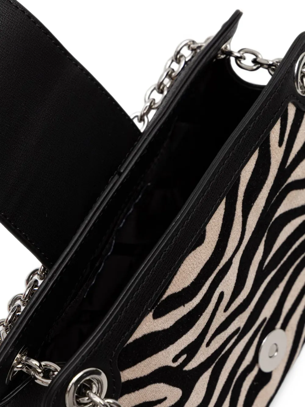 Armani Exchange Mini-tas met zebraprint Zwart