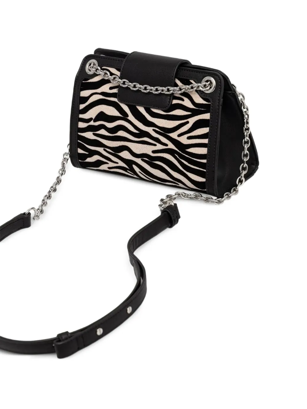 Armani Exchange Mini-tas met zebraprint Zwart