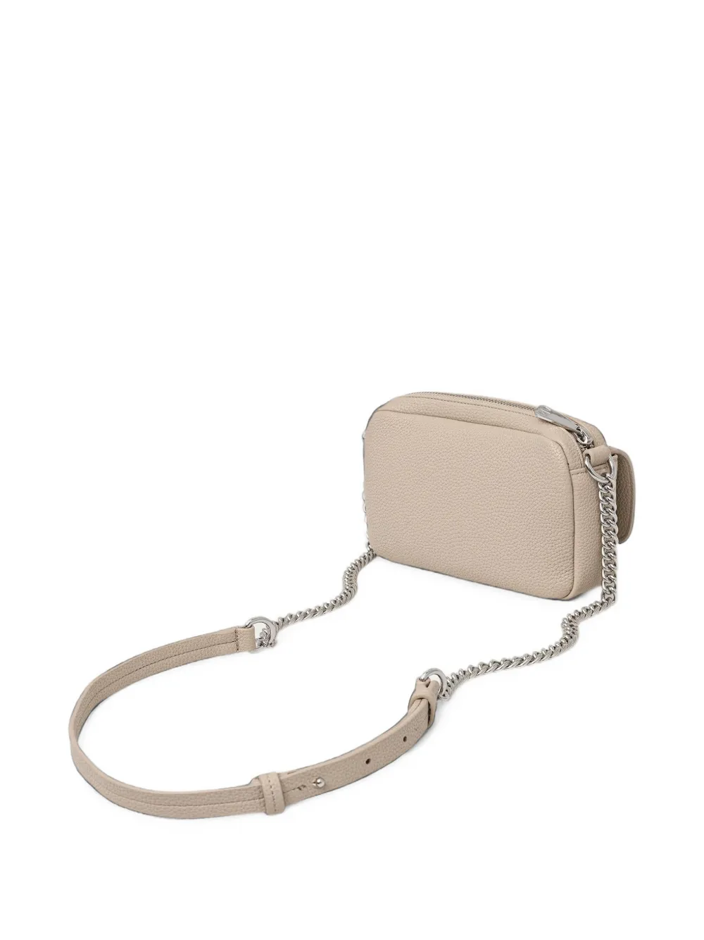 Armani Exchange Camera mini-tas met textuur en logo-plakkaat Beige