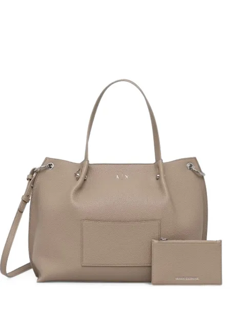 Armani Exchange bolso shopper con efecto granulado y correa bandolera