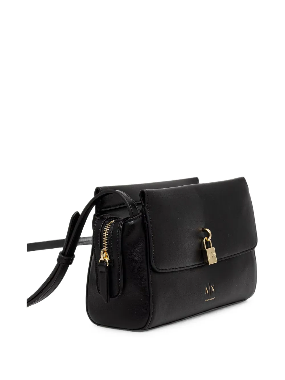 Armani Exchange padlock-detail cross body bag Zwart