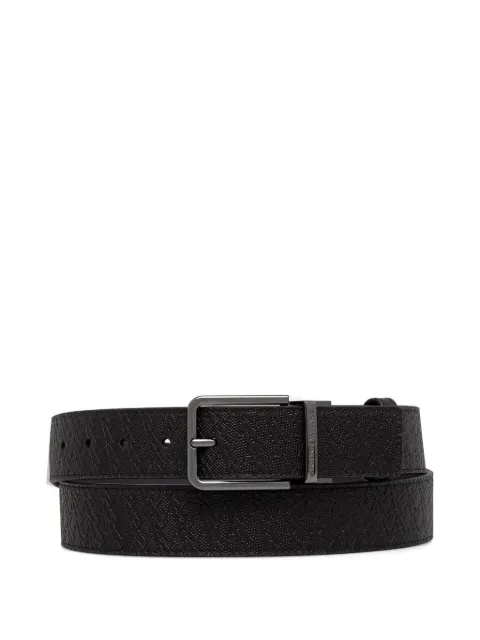 Armani Exchange cinturón reversible con logo en relieve