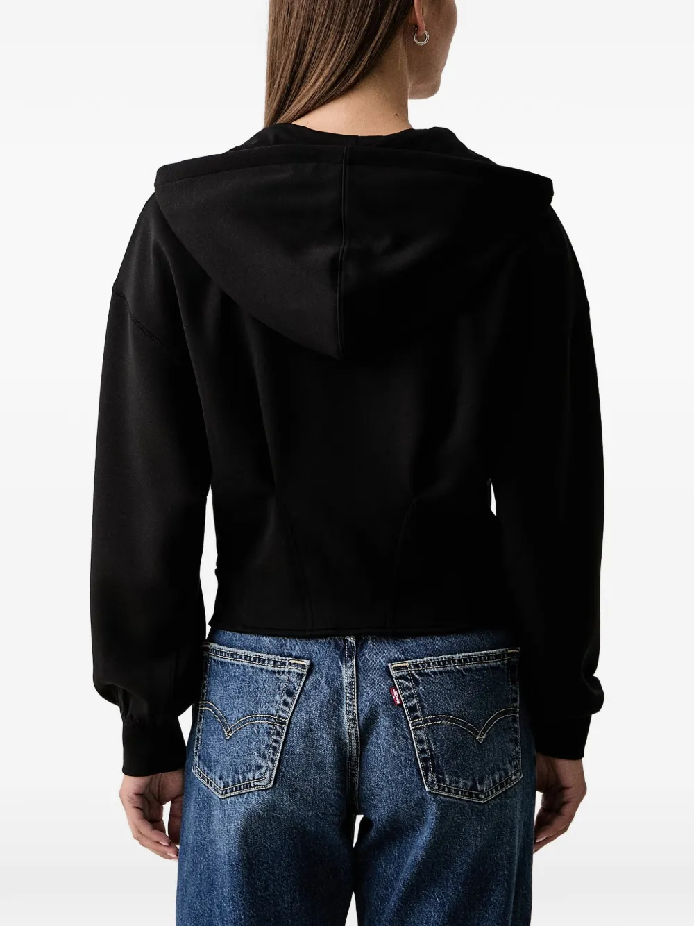 Armani Exchange Hoodie verfraaid met pailletten Zwart
