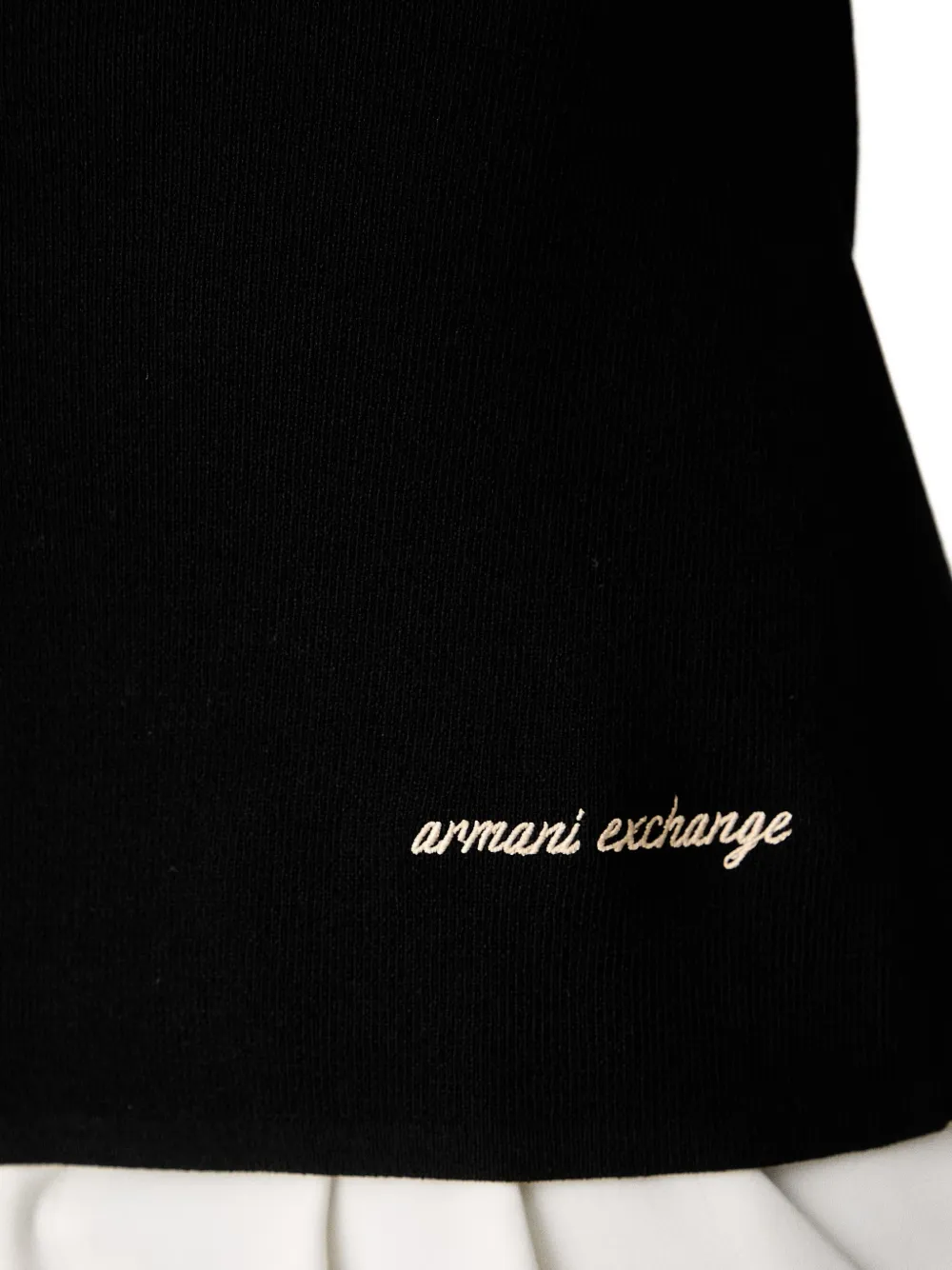 Armani Exchange Ribgebreid vest Zwart