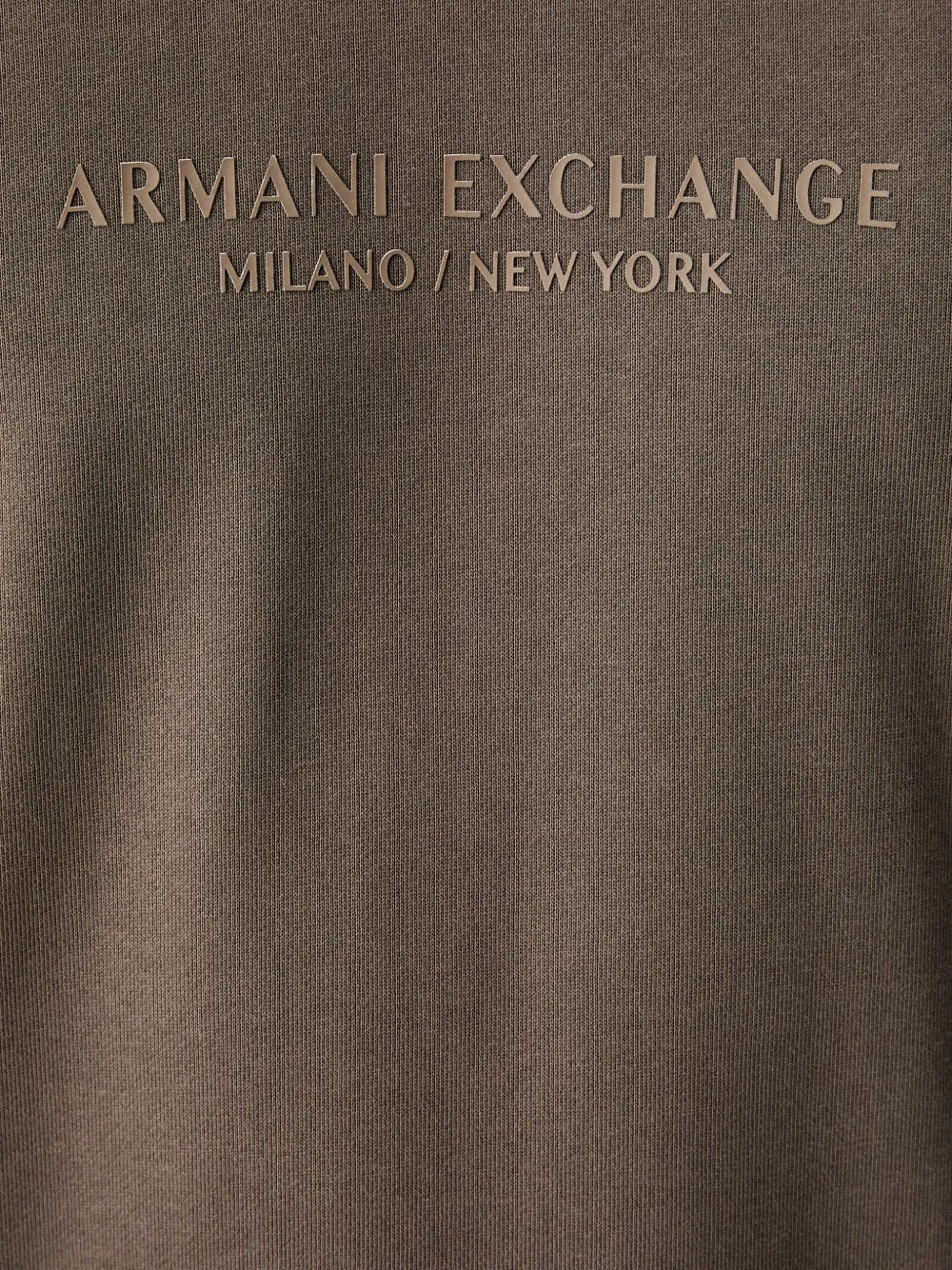 Armani Exchange Trui met logoprint Bruin