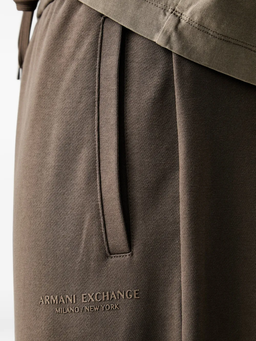 Armani Exchange Trainingsbroek met logoprint Bruin