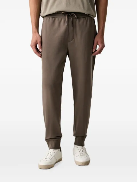 Armani Exchange logo-print drawstring track pants