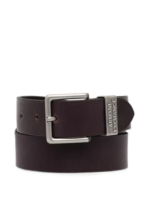 Armani Exchange cinturón con hebilla del logo