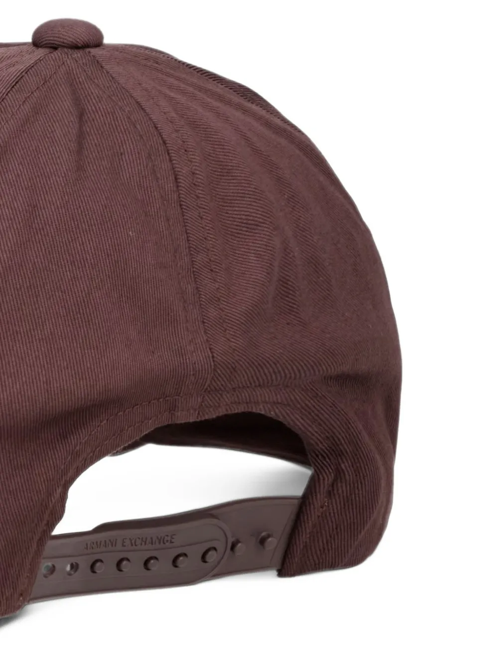 Armani Exchange Honkbalpet met geborduurd logo Bruin