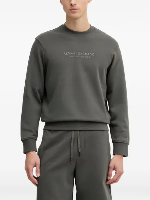 Armani Exchange logo-print crew-neck sweatshirt