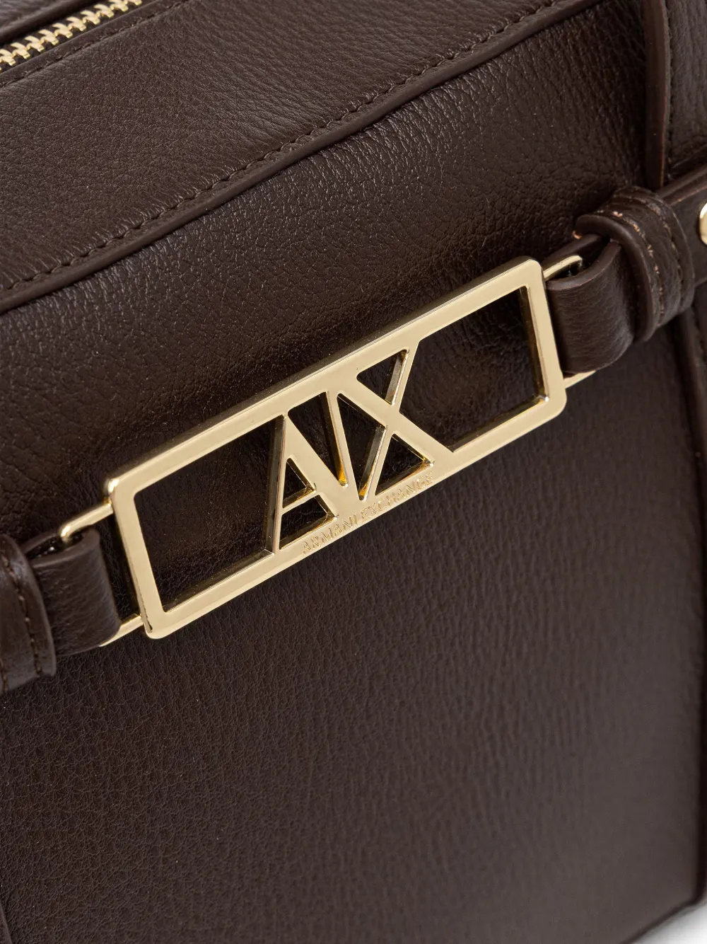 Armani Exchange Handtas met logo-plakkaat Bruin