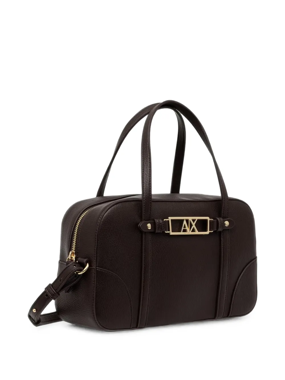 Armani Exchange Handtas met logo-plakkaat Bruin